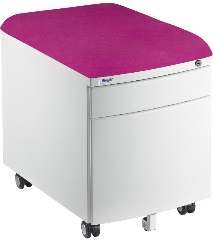 Profi 32W8 (v 52 x š 39 x hl 55 cm), kov biely + čalúnenie Ružové Mystic