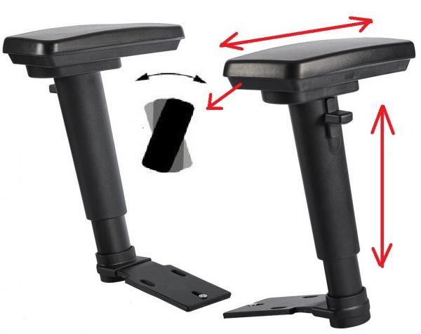 Nastavitelné 3D opěrky rukou AR 09