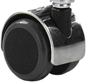 Ø 50 mm UNIVERZÁLNÍ pogumované s chromovou krytkou (RC), černé