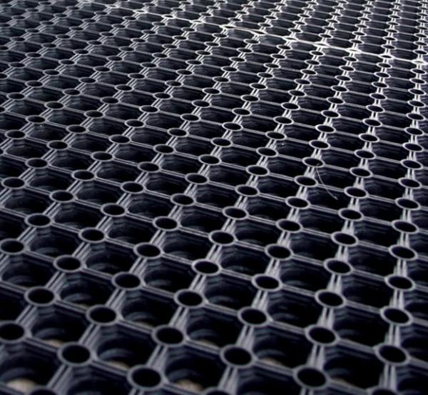 COBA Vstupná čistiaca rohož RINGMAT HONEYCOMB 80x120 cm čierna