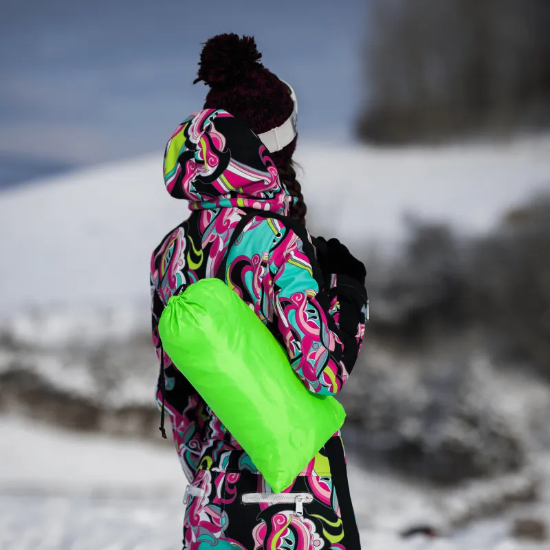 Nafukovací sedací vak/lazy bag, zelená, LEBAG