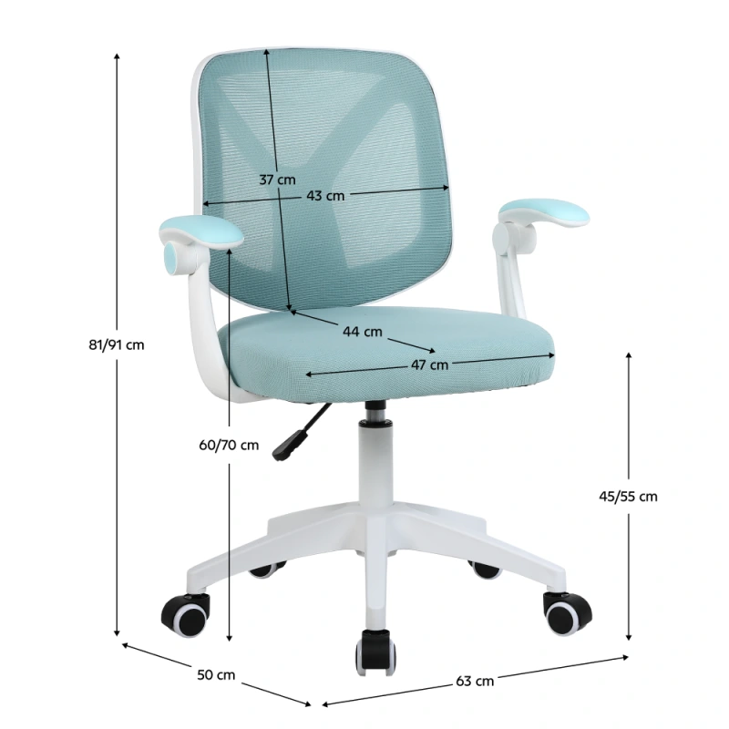 Kancelárske kreslo, modrá/biela, SOLARI 14