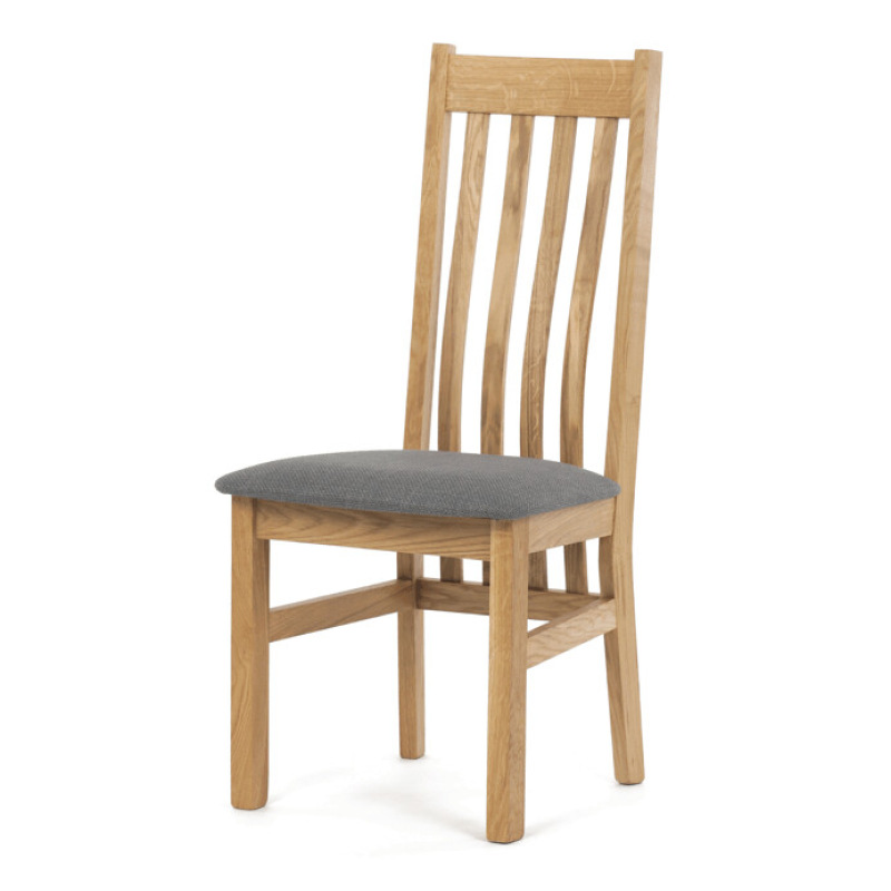 Jídelní židle, přírodní, masiv, C-2100 GREY2