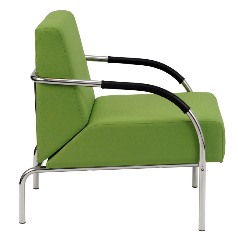 Kancelárska sedačka SALMA 1-sedák čalúnenie KOŽENKA Valencia, Silvertex 1