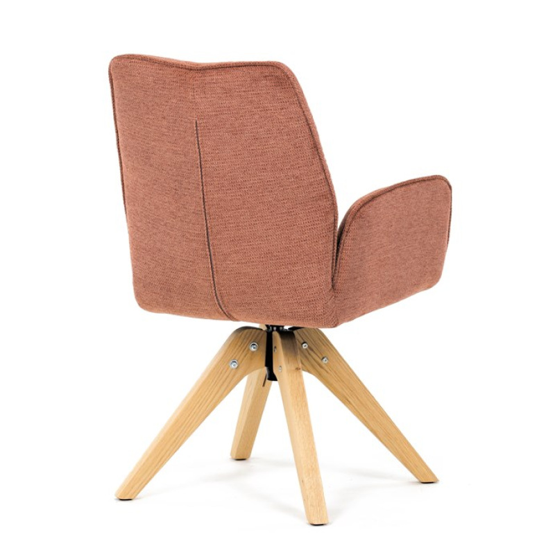 Jídelní židle, oranžová, látka, DCH-C2148 ORA2 8