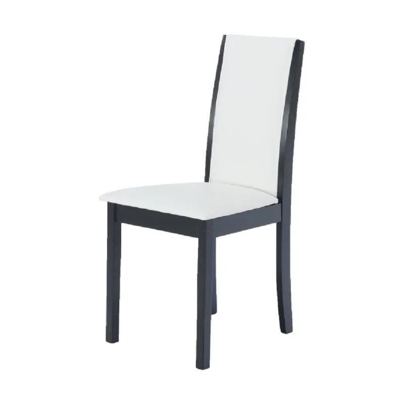 Židle, wenge/černá/ekokůže bílá, VENIS NEW 9