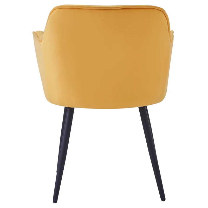 Designové křeslo, žlutá Velvet látka, FEDRIS NEW 3