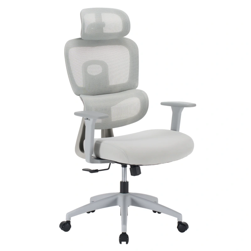 Kancelářské křeslo, světle šedá/šedá, ERMEN