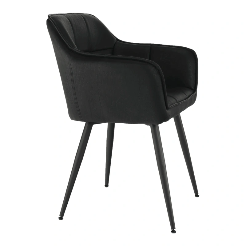 Dizajnové kreslo, čierna, TOPAZ 1