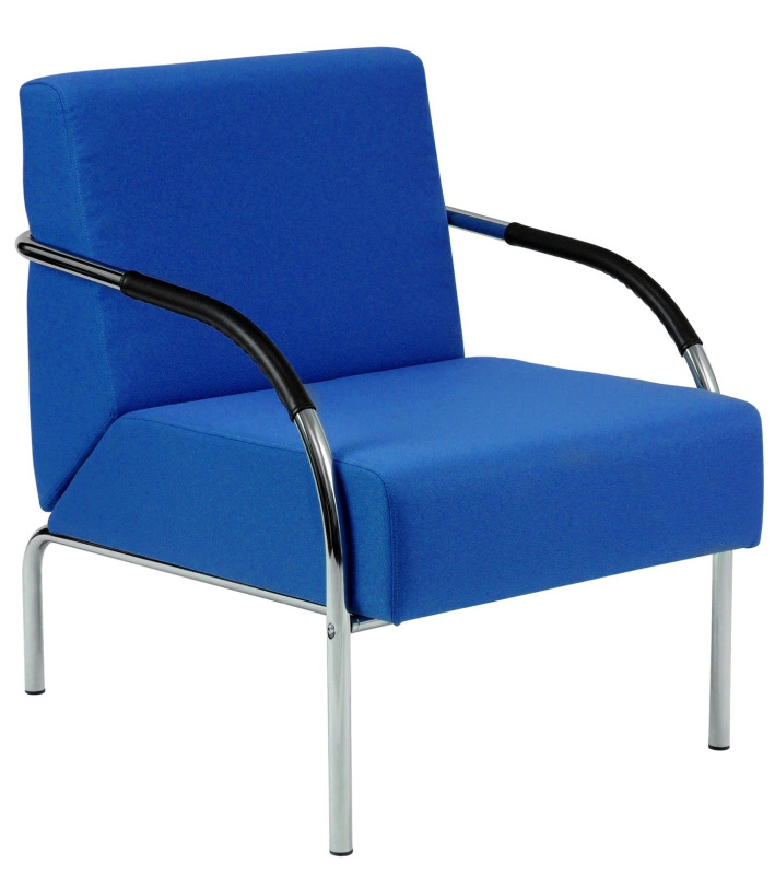 Kancelárska sedačka SALMA 1-sedák čalúnenie KOŽENKA Valencia, Silvertex 5