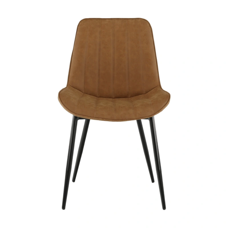 Židle, ekokůže hnědá camel/černá, Hazal 11
