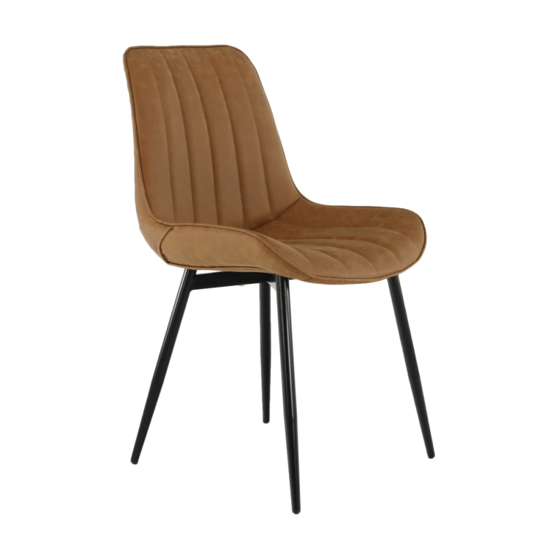 Židle, ekokůže hnědá camel/černá, Hazal 10