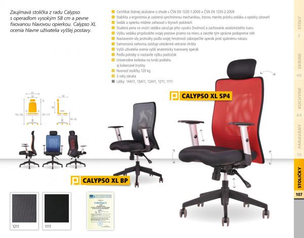 OFFICE PRO Kancelářská židle CALYPSO XL SP4 antracit šedá