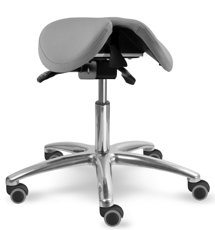 Sedlová zdravotnícka stolička 1214 S DENT čalúnenie KOŽENKA Silvertex, Mediflex 6