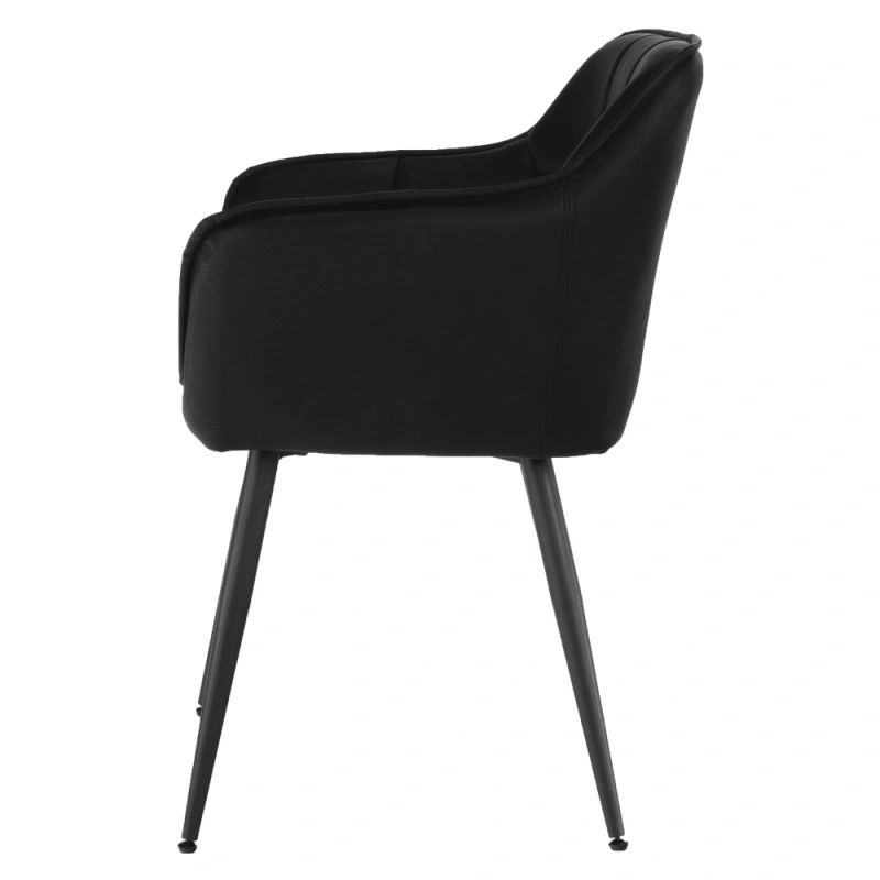 Dizajnové kreslo, čierna, TOPAZ 3