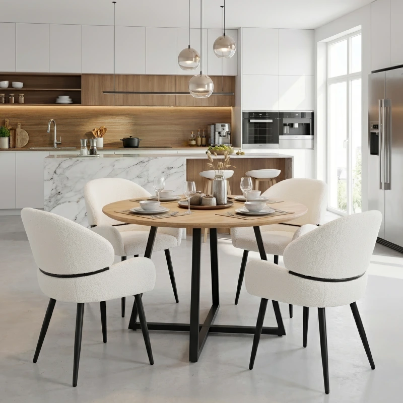 Jedálenská stolička, biela/čierna, SANAKO TYP 1 20