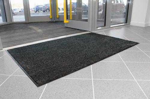 COBA Vstupná vnútorná rohož MICROFIBRE DOORMAT 90x150 cm (béžová, čierna)