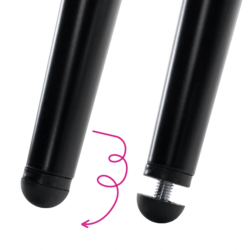 Jedálenská stolička, biela/čierna, SANAKO TYP 1 15