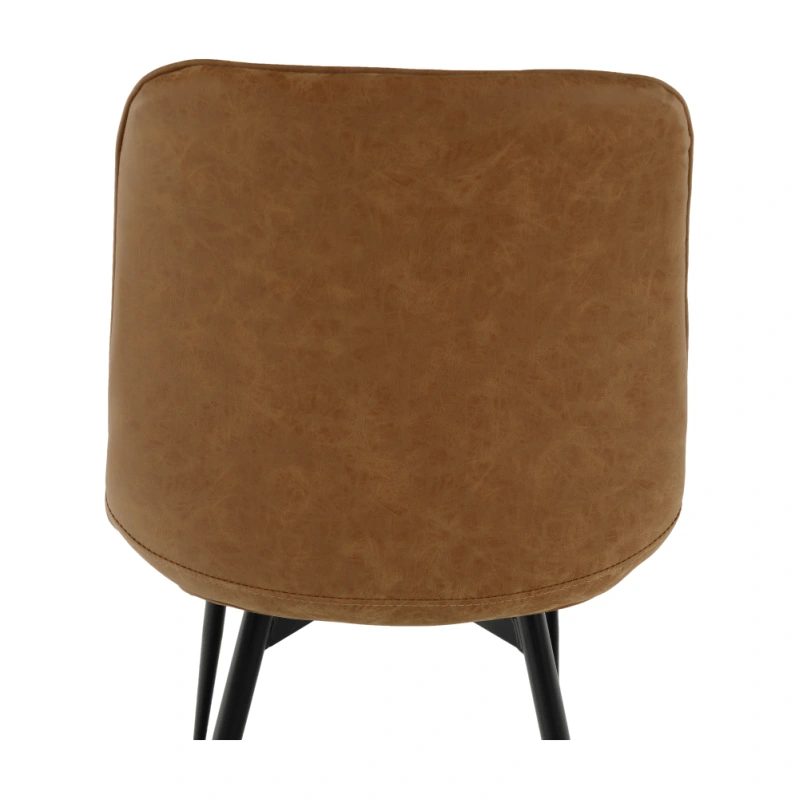 Židle, ekokůže hnědá camel/černá, Hazal 2