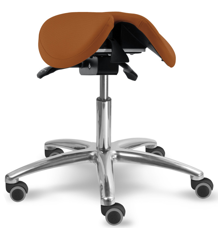 Sedlová zdravotnícka stolička 1214 S DENT čalúnenie KOŽENKA Silvertex, Mediflex 3