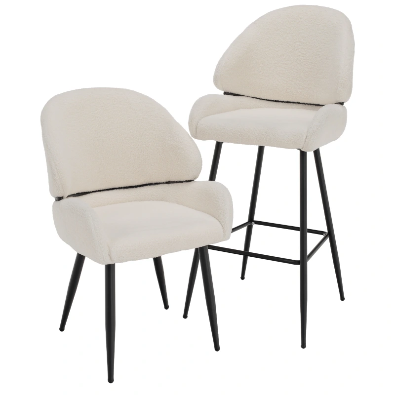 Barová stolička, biela/čierna, SANAKO TYP 2 18