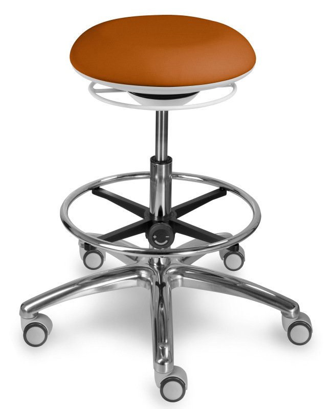 Balančná zdravotnícka stolička 1259 G DENT čalúnenie KOŽENKA Silvertex, Mediflex 3