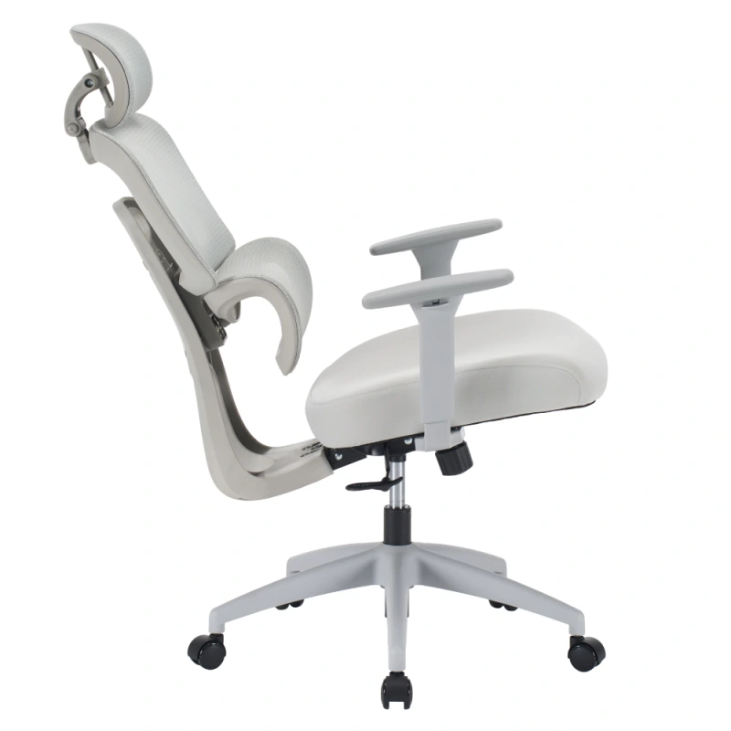 Kancelářské křeslo, světle šedá/šedá, ERMEN 15