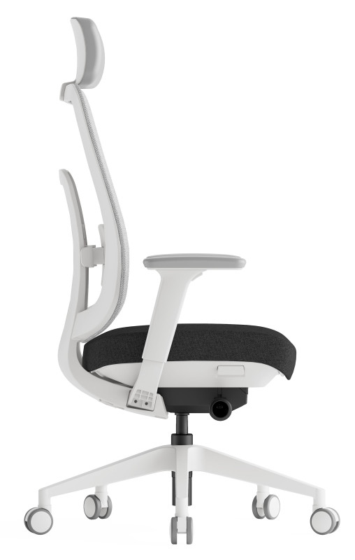 KREDE Kancelárska stolička K42 WHITE čierna 1