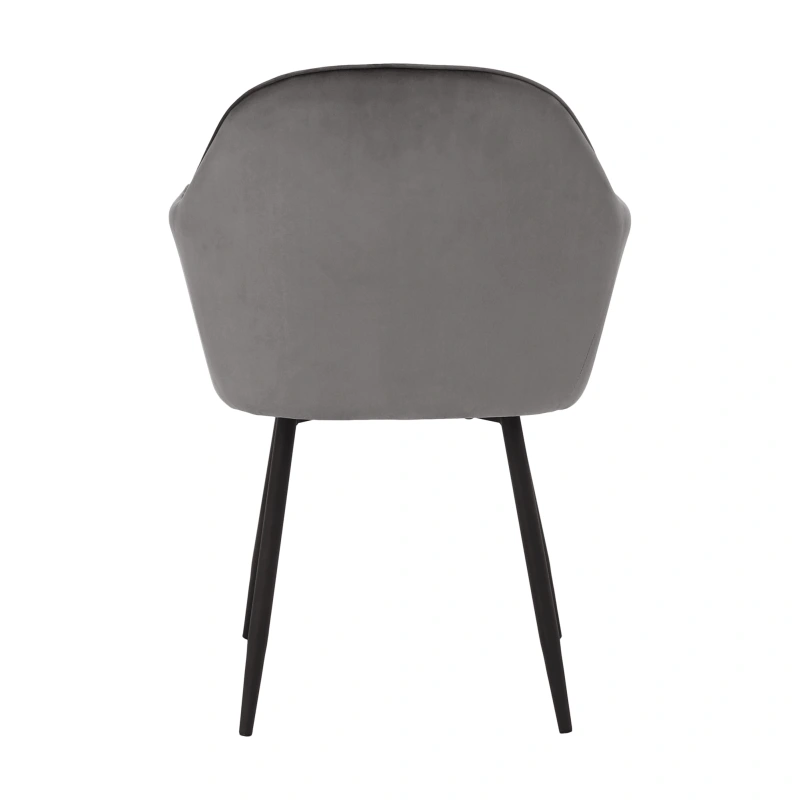 Dizajnové kreslo, sivá Velvet látka, ZIRKON 17