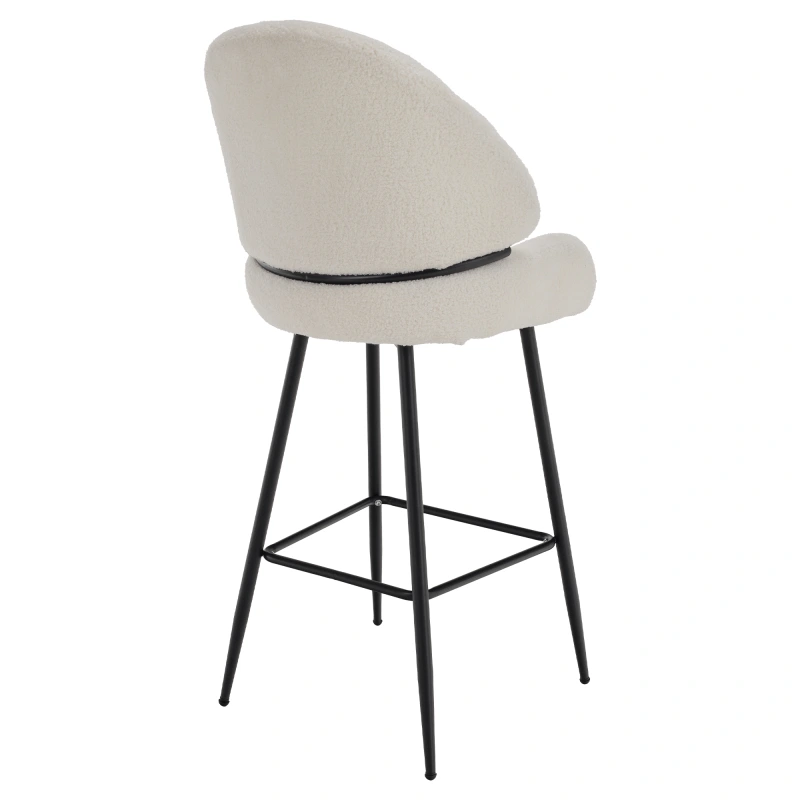 Barová stolička, biela/čierna, SANAKO TYP 2 13