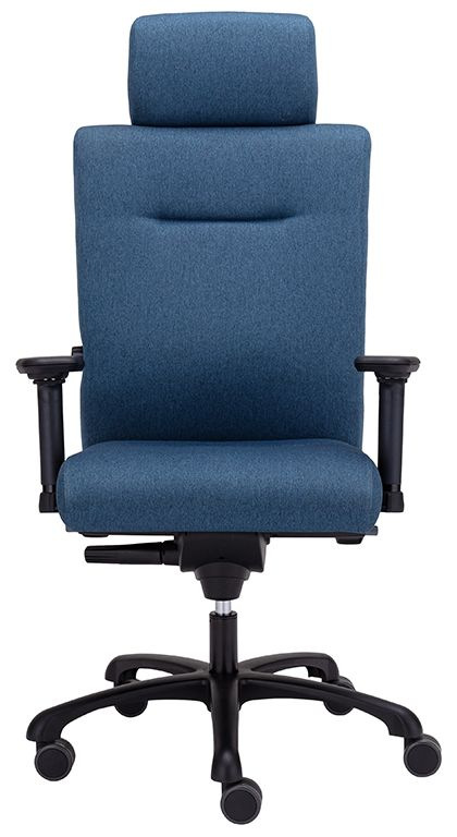 Záťažová kancelárska stolička NONSTOP 24/7 čalúnenie KOŽENKA Silvertex, Valencia 4