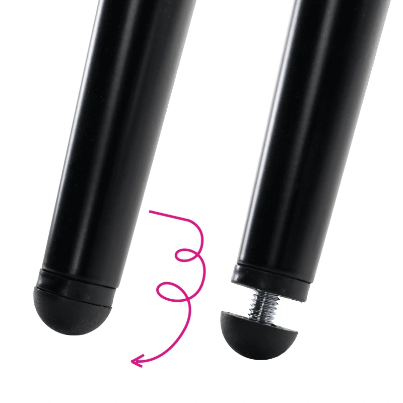 Barová stolička, biela/čierna, SANAKO TYP 2 9