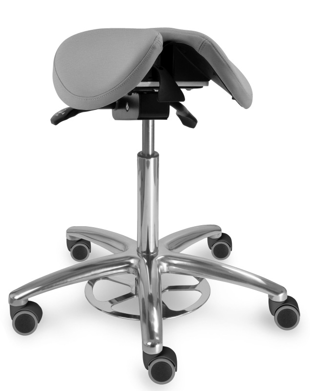 Zdravotnická židle se sedlovým opěradlem 1214 S CLEAN, čalounění z umělé kůže Silvertex, Mediflex 11