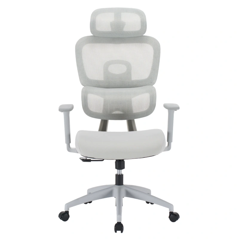 Kancelářské křeslo, světle šedá/šedá, ERMEN 11