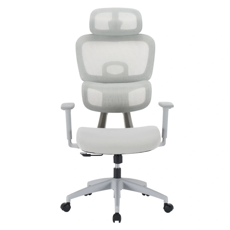 Kancelářské křeslo, světle šedá/šedá, ERMEN 12