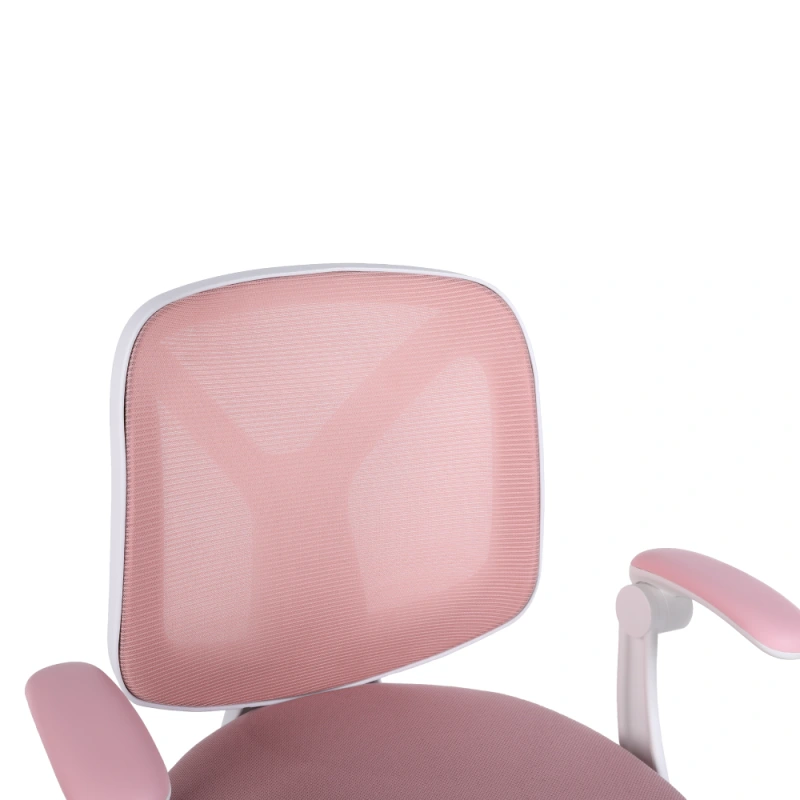 Kancelárske kreslo, ružová/biela, SOLARI 12