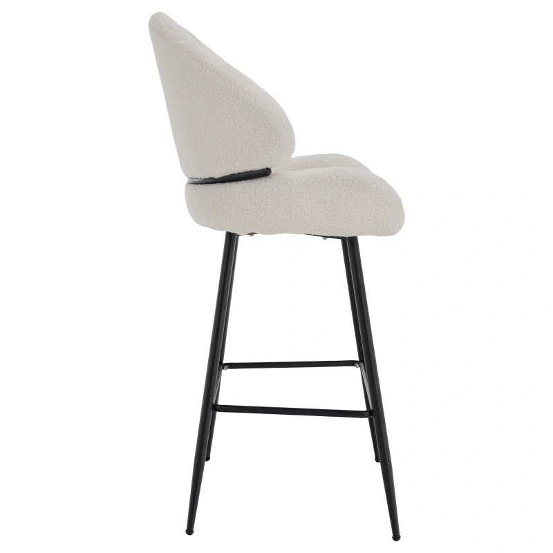 Barová stolička, biela/čierna, SANAKO TYP 2 11