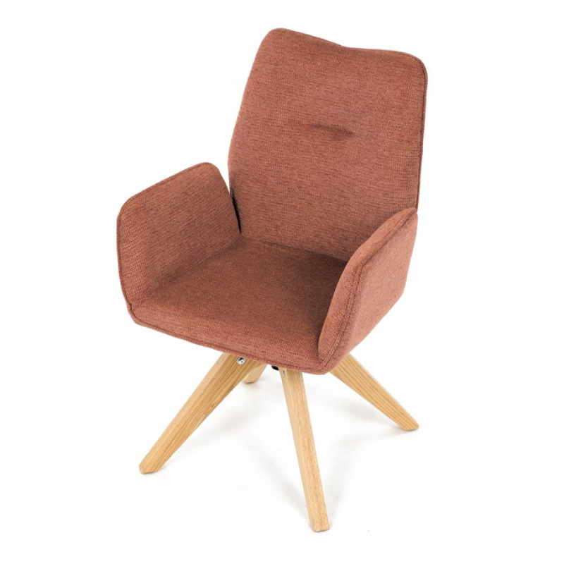 Jídelní židle, oranžová, látka, DCH-C2148 ORA2 14