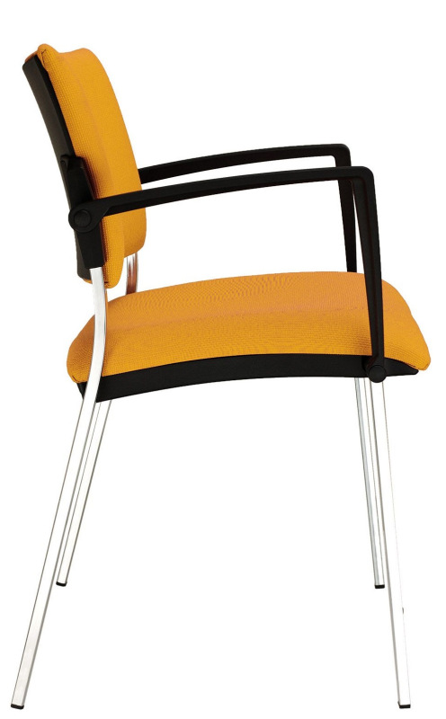 Konferenčná rokovacia stolička SQUARE VIP čalúnenie KOŽENKA Valencia, Silvertex 6