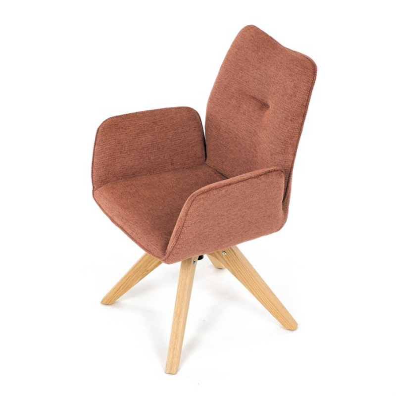 Jídelní židle, oranžová, látka, DCH-C2148 ORA2 15