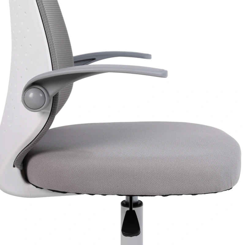 Kancelárske kreslo, sivá/biela, PASTURA 12