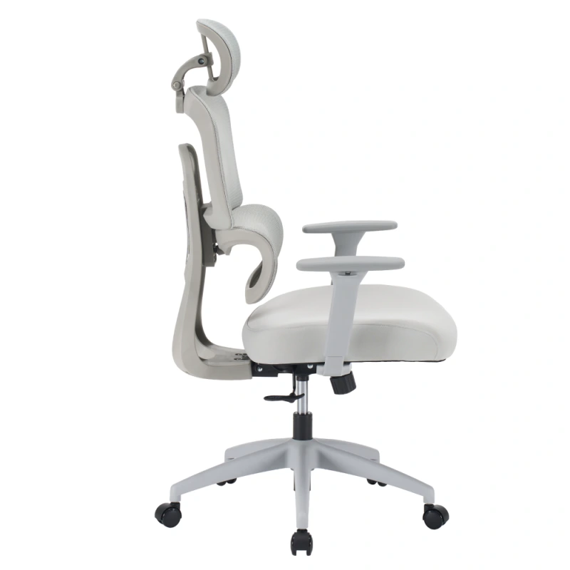 Kancelářské křeslo, světle šedá/šedá, ERMEN 14