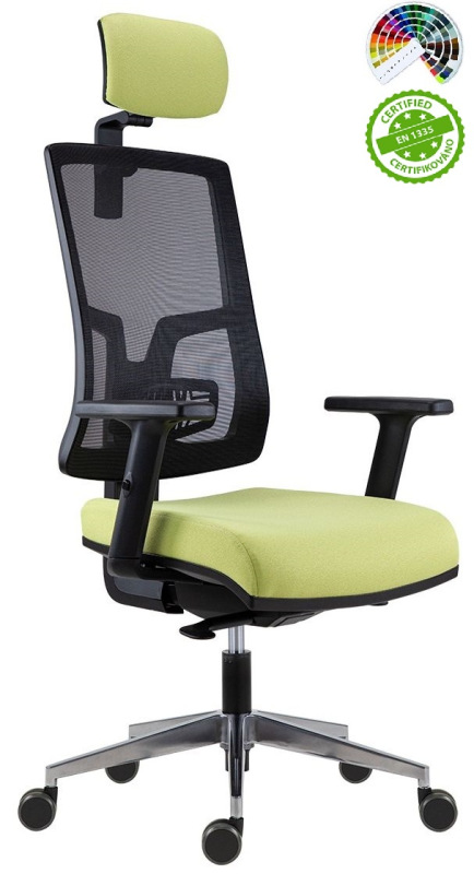 Kancelářská židle 1690 SYN SL NEW PURE PDH, čalounění z umělé kůže SKAI
