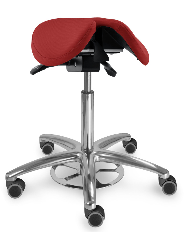 Zdravotnická židle se sedlovým opěradlem 1214 S CLEAN, čalounění z umělé kůže Silvertex, Mediflex 8