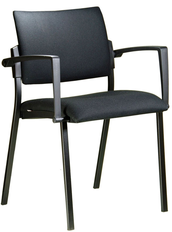 Konferenčná rokovacia stolička SQUARE VIP čalúnenie KOŽENKA Valencia, Silvertex 16