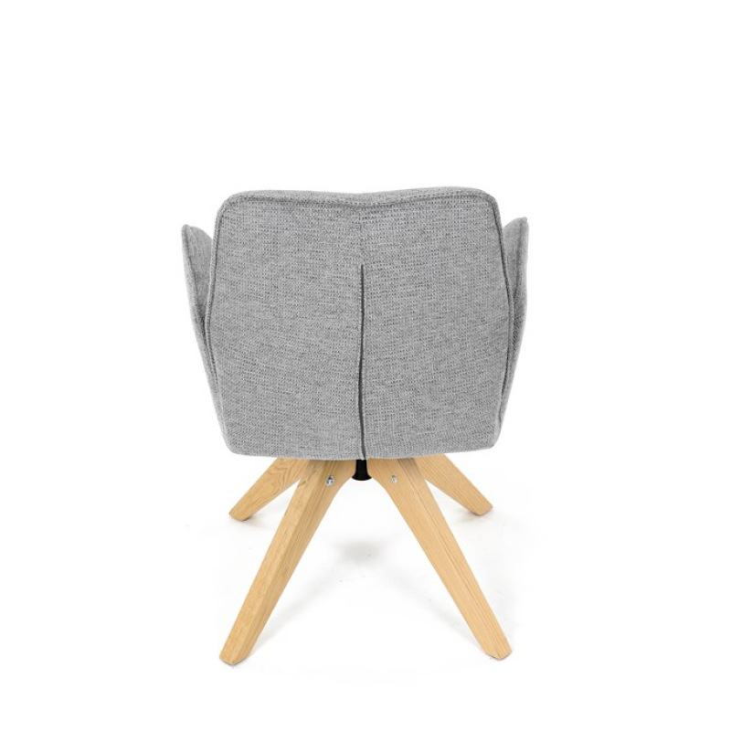 Jídelní židle, šedá, látka, DCH-C2148 SIL2 19