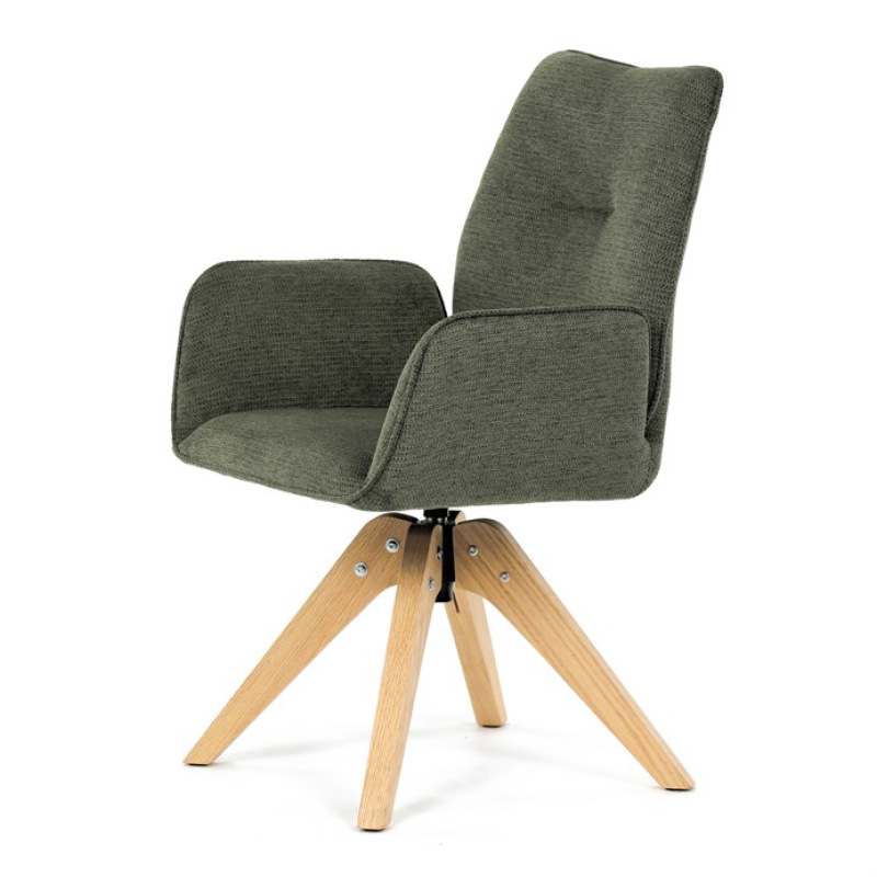 Jídelní židle, zelená, látka, DCH-C2148 GRN2 3