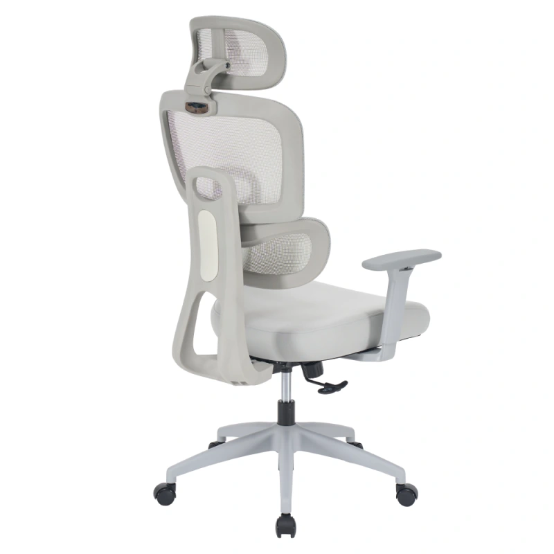 Kancelářské křeslo, světle šedá/šedá, ERMEN 17