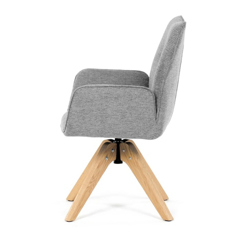 Jídelní židle, šedá, látka, DCH-C2148 SIL2 4