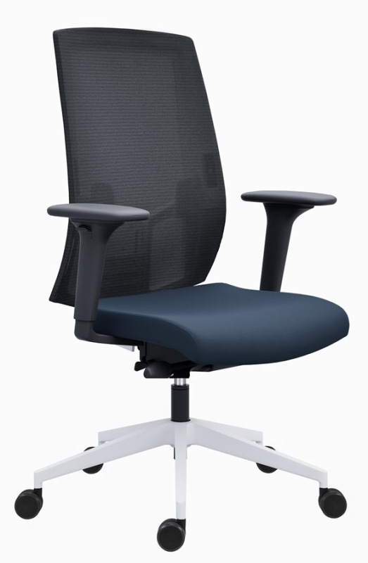 Kancelárska stolička 2900 SYN SL LAPEL BLACK WHITE čalúnenie BONDAI VISUAL 3